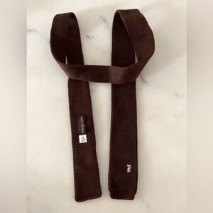 Yves Saint Laurent Brown Knit Tie